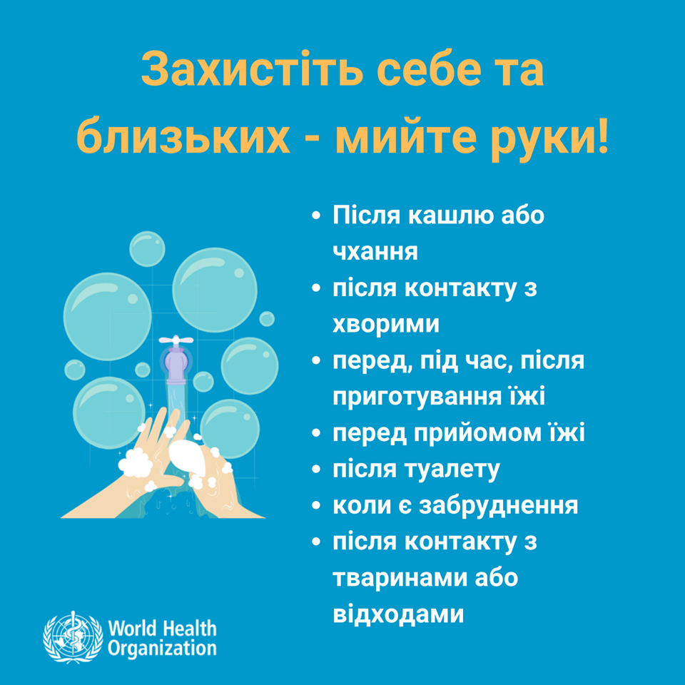 Коронавірус: профілактика інфікування і поширення